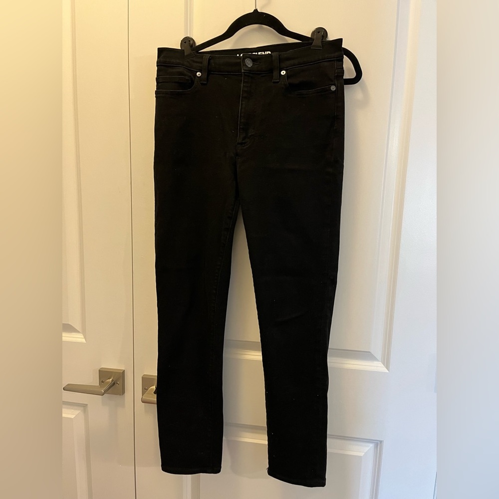 LandsEnd black stretchy jeans, size 10
